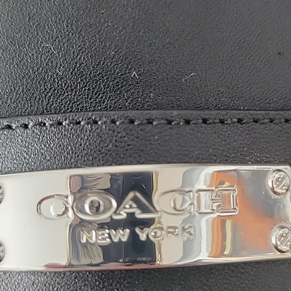 Coach Shea Leather Mules 8 Black